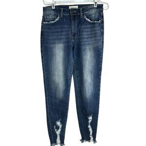 Nature Denim Distressed Blue Jeans Size 9 Womens Fashion Casual Wear